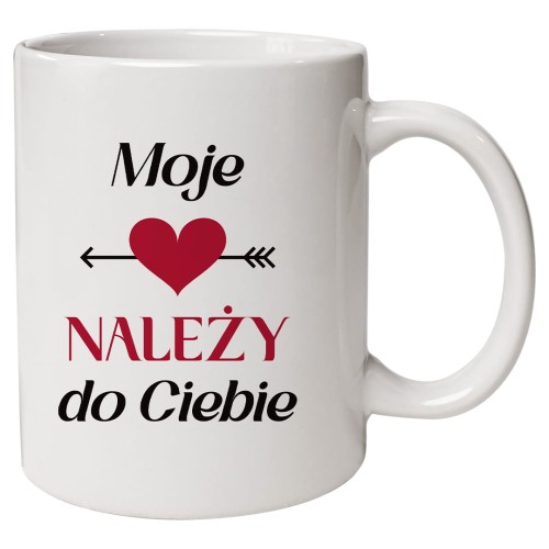 Kubek na Walentynki dla niego Moje ♥ należy do Ciebie