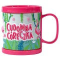 Kubek 3D z napisem CUDOWNA CÓRECZKA