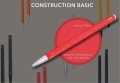 Długopis wielozadaniowy TROIKA CONSTRUCTION BASIC, czerwony