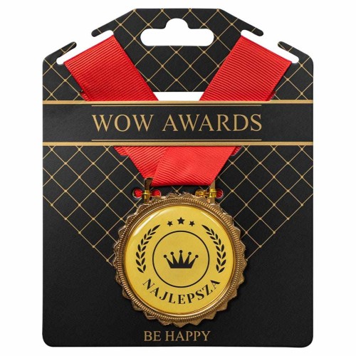 Medal na prezent dla kobiety z nadrukiem Najlepsza