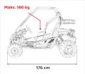 Pojazd BUGGY Spalinowy LUCKY SEVEN Czerwony