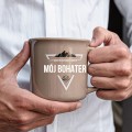 Kubek z grawerem dla mężczyzny z napisem MÓJ BOHATER