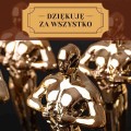 PODZIĘKOWANIE NA ŚLUB ZESTAW ZE STATUETKĄ I MEDALEM W PUDEŁKU