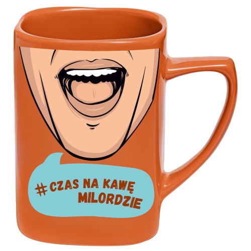 Kubek prezentowy z napisem Czas na kawę milordzie
