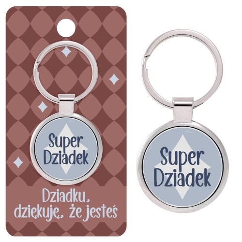 Brelok Super Dziadek - dziękuję, że jesteś