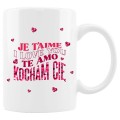 Zestaw Prezentowy Dla Kobiety Kubek i Brelok Kocham Cię
