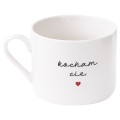 Zestaw kubek i brelok z napisem Kocham Cię i You Are My Heart