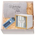 Zestaw Accents - KOCHANY TATA w pudełku kubek, brelok, ręcznik, pudełko